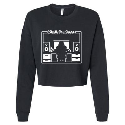 Electronic Music Producer Beatmaker Cropped Pullover Crew