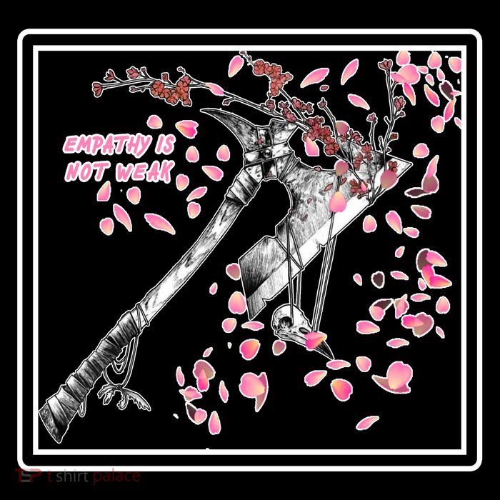 Empathy Is Not Weak Animae e Axe Floral Cooling Performance Crew T-Shirt