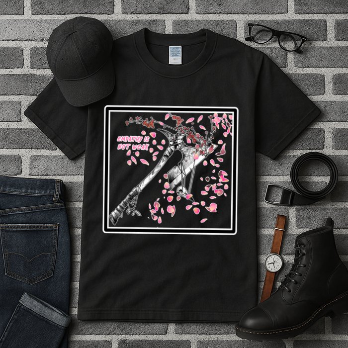 Empathy Is Not Weak Animae e Axe Floral Tall T-Shirt