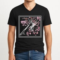 Empathy Is Not Weak Animae e Axe Floral V-Neck T-Shirt