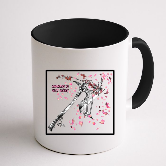 Empathy Is Not Weak Animae e Axe Floral Mug