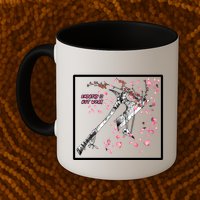 Empathy Is Not Weak Animae e Axe Floral Mug