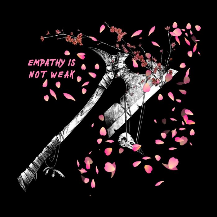 Empathy Is Not Weak Animae e Axe Floral Mug