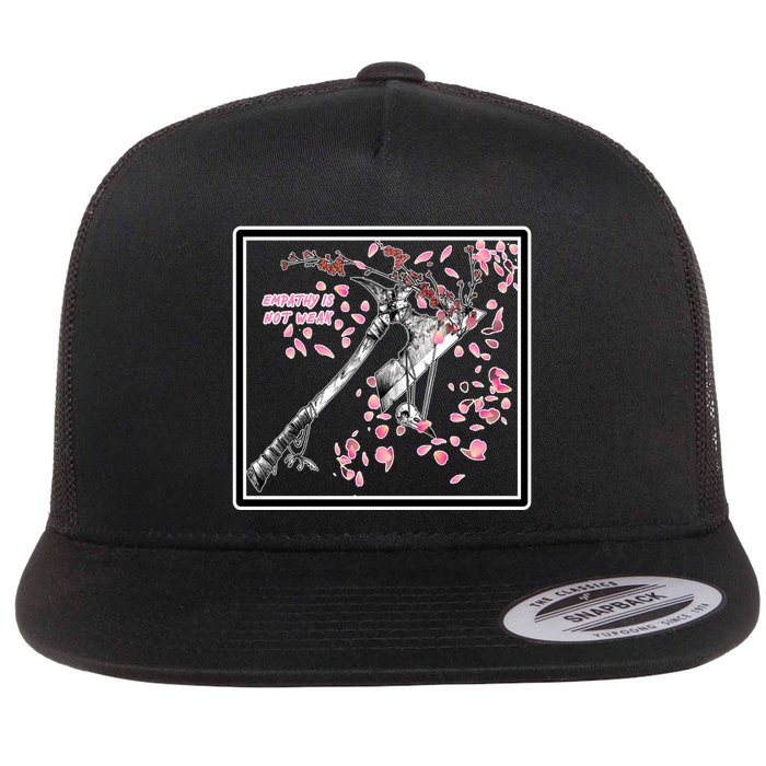 Empathy Is Not Weak Animae e Axe Floral Flatbill Hat