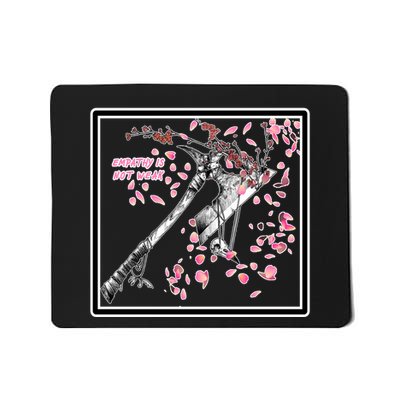 Empathy Is Not Weak Animae e Axe Floral Mousepad