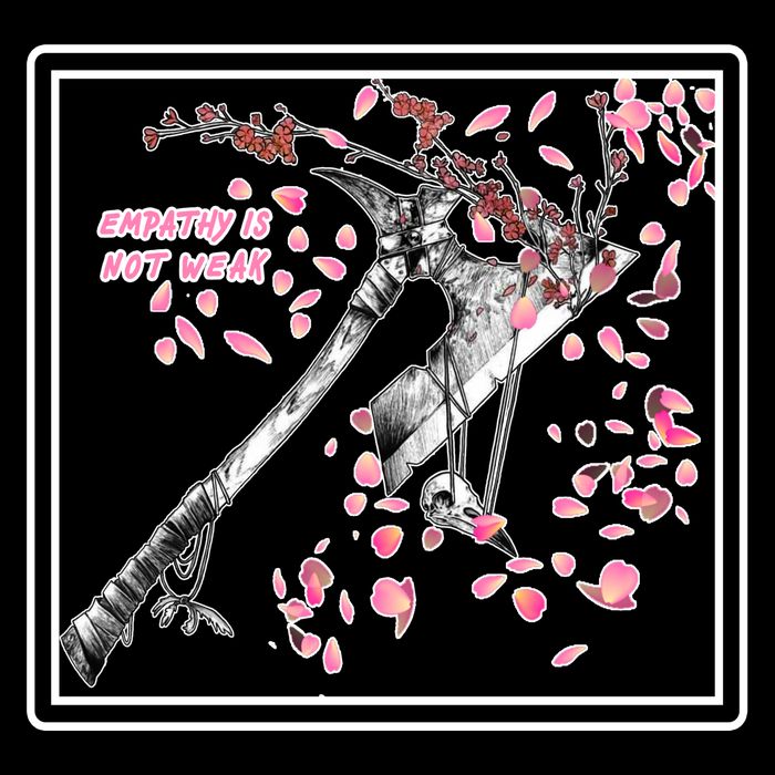 Empathy Is Not Weak Animae e Axe Floral Mousepad