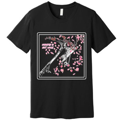 Empathy Is Not Weak Animae e Axe Floral Premium T-Shirt
