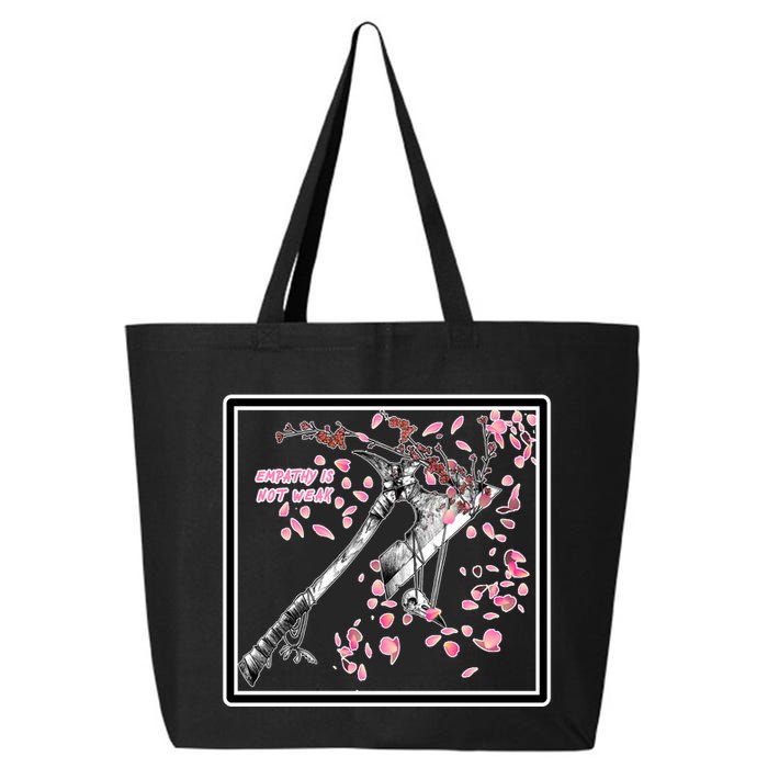 Empathy Is Not Weak Animae e Axe Floral 25L Jumbo Tote