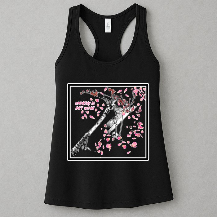 Empathy Is Not Weak Animae e Axe Floral Womens Tank Top
