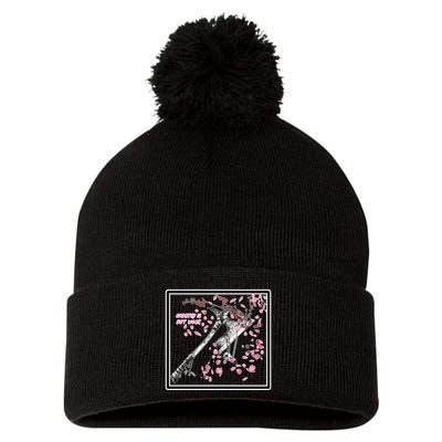 Empathy Is Not Weak Animae e Axe Floral Pom Pom 12in Knit Beanie