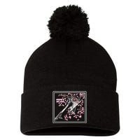 Empathy Is Not Weak Animae e Axe Floral Pom Pom 12in Knit Beanie