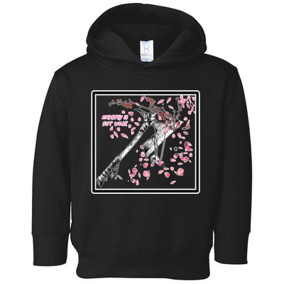 Empathy Is Not Weak Animae e Axe Floral Toddler Hoodie