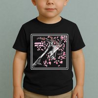 Empathy Is Not Weak Animae e Axe Floral Toddler T-Shirt