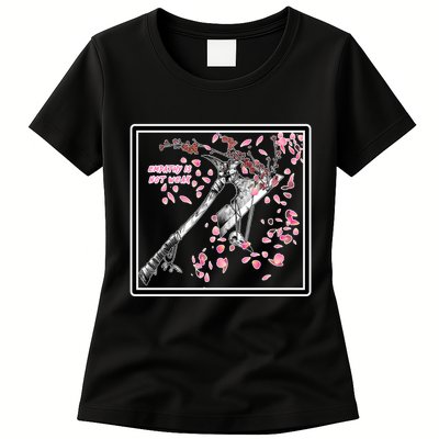 Empathy Is Not Weak Animae e Axe Floral Womens T-Shirt