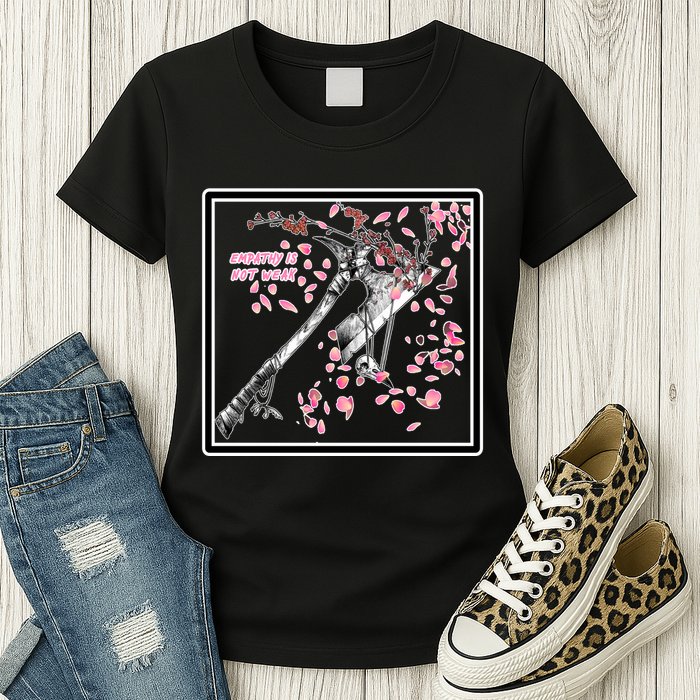 Empathy Is Not Weak Animae e Axe Floral Womens T-Shirt