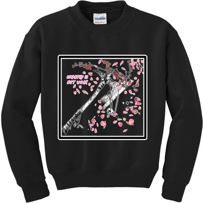 Empathy Is Not Weak Animae e Axe Floral Kids Sweatshirt