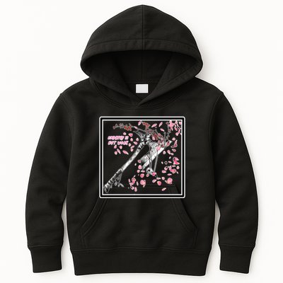 Empathy Is Not Weak Animae e Axe Floral Kids Hoodie