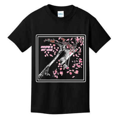 Empathy Is Not Weak Animae e Axe Floral Kids T-Shirt