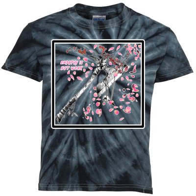 Empathy Is Not Weak Animae e Axe Floral Kids Tie-Dye T-Shirt