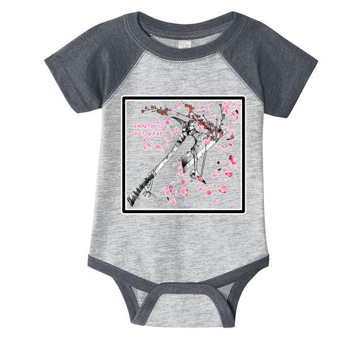Empathy Is Not Weak Animae e Axe Floral Infant Baby Jersey Bodysuit