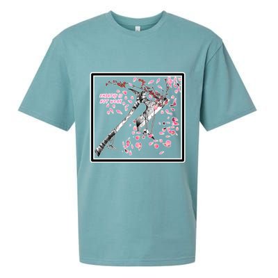 Empathy Is Not Weak Animae e Axe Floral Sueded Cloud Jersey T-Shirt
