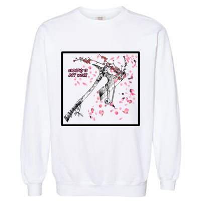 Empathy Is Not Weak Animae e Axe Floral Garment-Dyed Sweatshirt