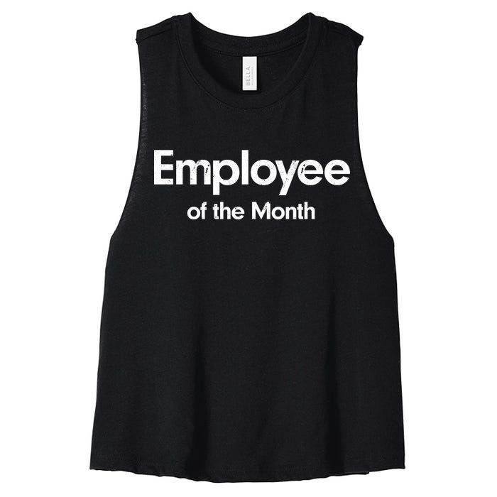 Employee of the Month Women's Racerback Cropped Tank