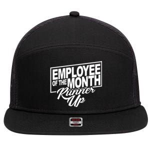 Employee Of The Month Runner Up 7 Panel Mesh Trucker Snapback Hat