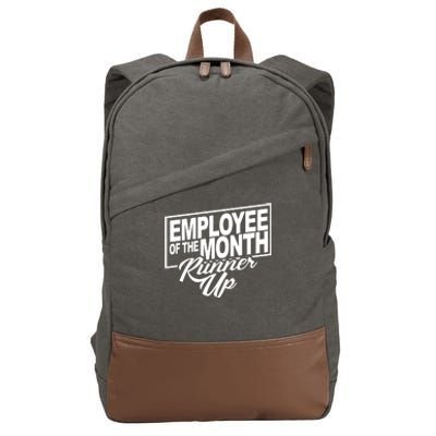 Employee Of The Month Runner Up Cotton Canvas Backpack