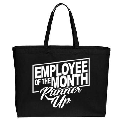 Employee Of The Month Runner Up Cotton Canvas Jumbo Tote