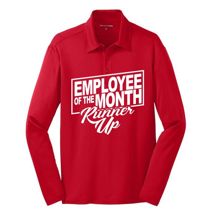 Employee Of The Month Runner Up Silk Touch Performance Long Sleeve Polo