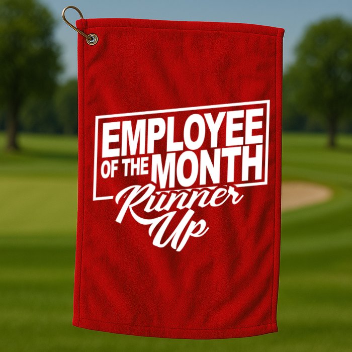 Employee Of The Month Runner Up Golf Towel