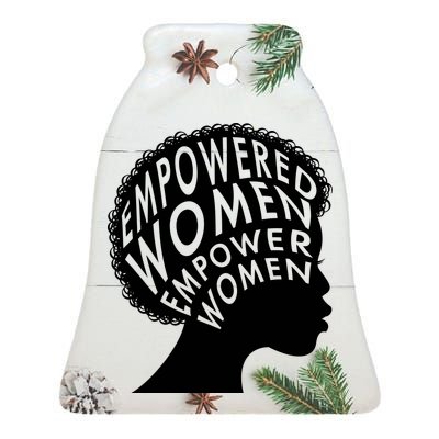 Empowered Women Ceramic Bell Ornament