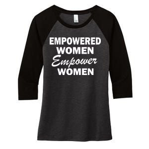 Empowered Women Empower Women Women's Tri-Blend 3/4-Sleeve Raglan Shirt