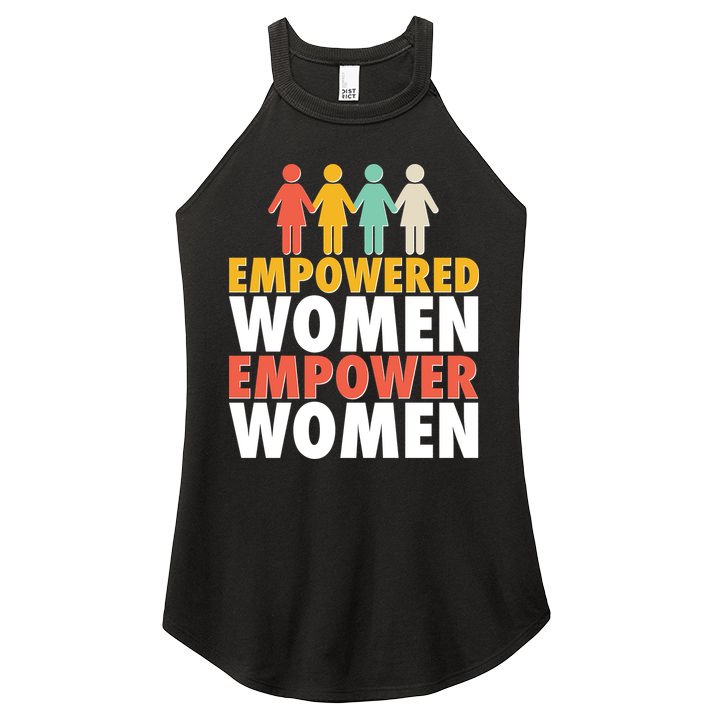 Empowered Women Empower Women Vintage colors Women's Perfect Tri Rocker Tank
