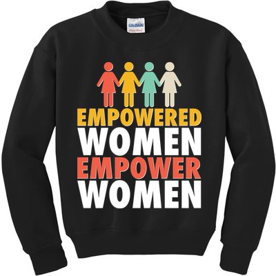 Empowered Women Empower Women Vintage colors Kids Sweatshirt