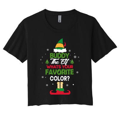 Elf Movie Quote WhatS Your Favorite Color Crop Top
