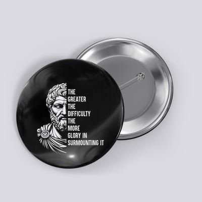 Epictetus Motivational Quote Greek Stoic Philosopher Button