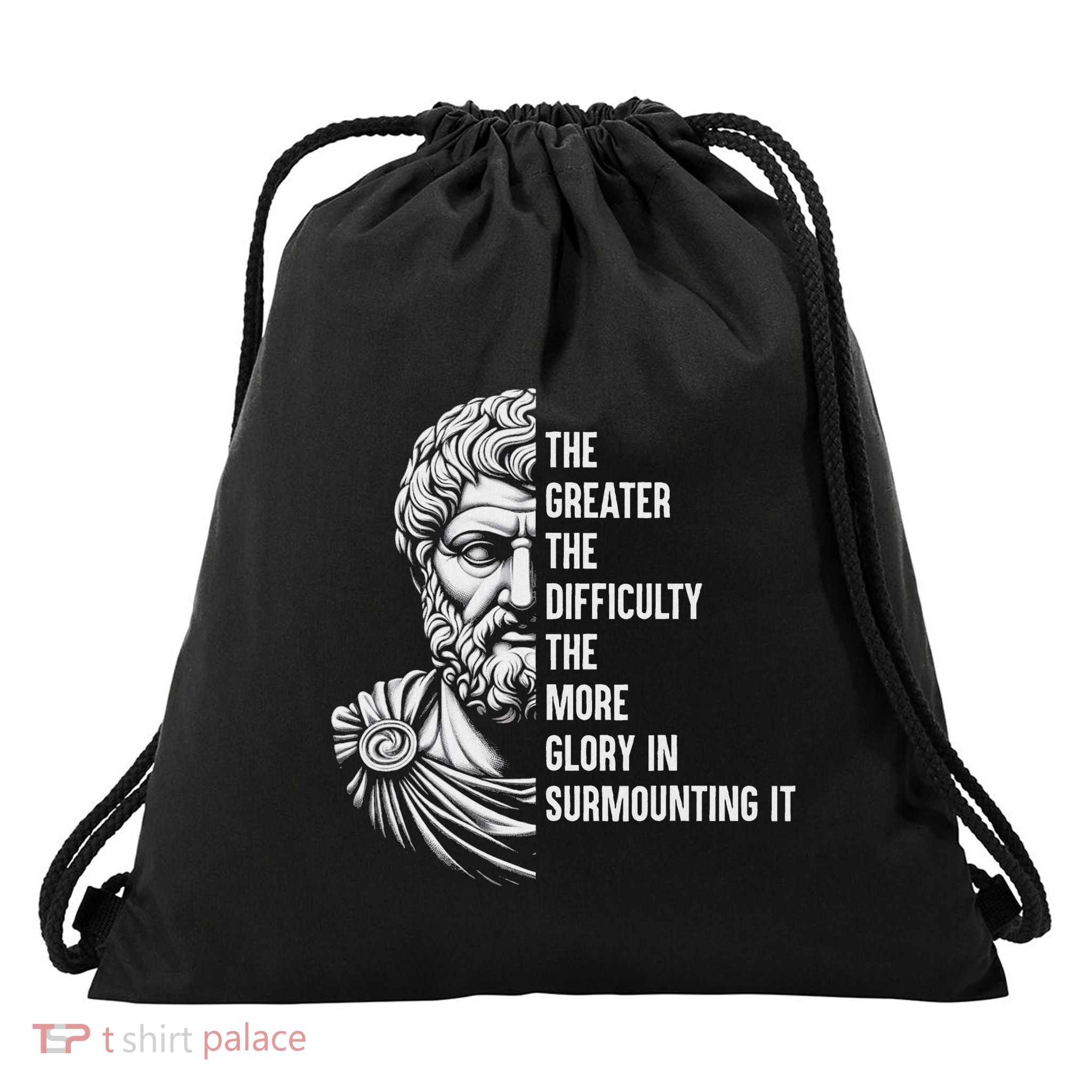 Epictetus Motivational Quote Greek Stoic Philosopher Drawstring Bag