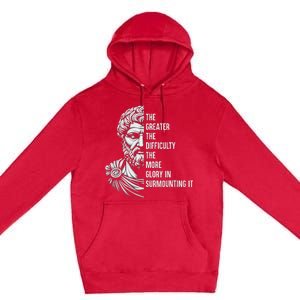 Epictetus Motivational Quote Greek Stoic Philosopher Premium Pullover Hoodie