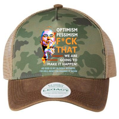 Elon Musk Quote Optimism Pessimism Legacy Tie Dye Trucker Hat