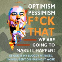 Elon Musk Quote Optimism Pessimism Legacy Tie Dye Trucker Hat