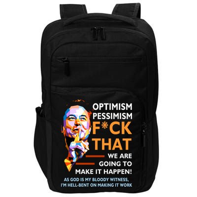 Elon Musk Quote Optimism Pessimism Impact Tech Backpack