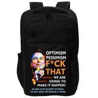 Elon Musk Quote Optimism Pessimism Impact Tech Backpack