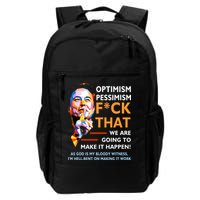 Elon Musk Quote Optimism Pessimism Backpack
