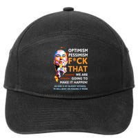 Elon Musk Quote Optimism Pessimism 7-Panel Snapback Hat