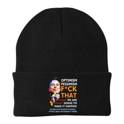Elon Musk Quote Optimism Pessimism Beanie