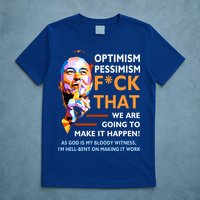 Elon Musk Quote Optimism Pessimism T-Shirt