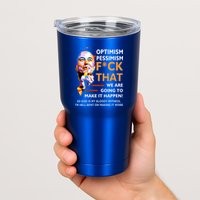 Elon Musk Quote Optimism Pessimism Tumbler