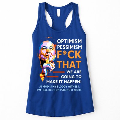 Elon Musk Quote Optimism Pessimism Womens Tank Top